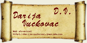 Darija Vučkovac vizit kartica